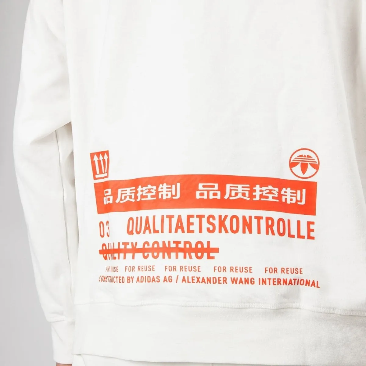 adidas by Alexander Wang AW Graphic Crew (Weiß)