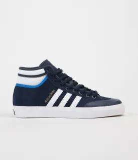 Adidas Matchcourt High RX2 Shoes - Collegiate Navy / White / Bluebird