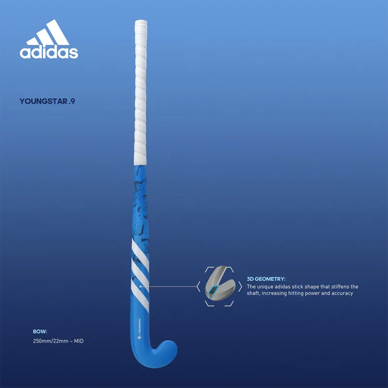 Adidas Youngstar.9 Hockey Stick - Blue
