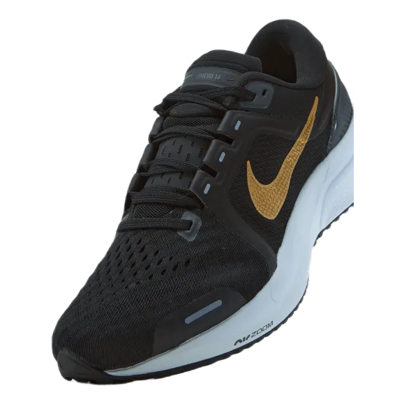 Air Zoom Vomero 16 Women's Run Black/mtlc Gold Coin-dk Smoke