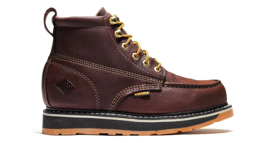 Bonanza Boots | FRONTIER 6" Moc Toe Dual Density Wedge Work Boot | BA-612