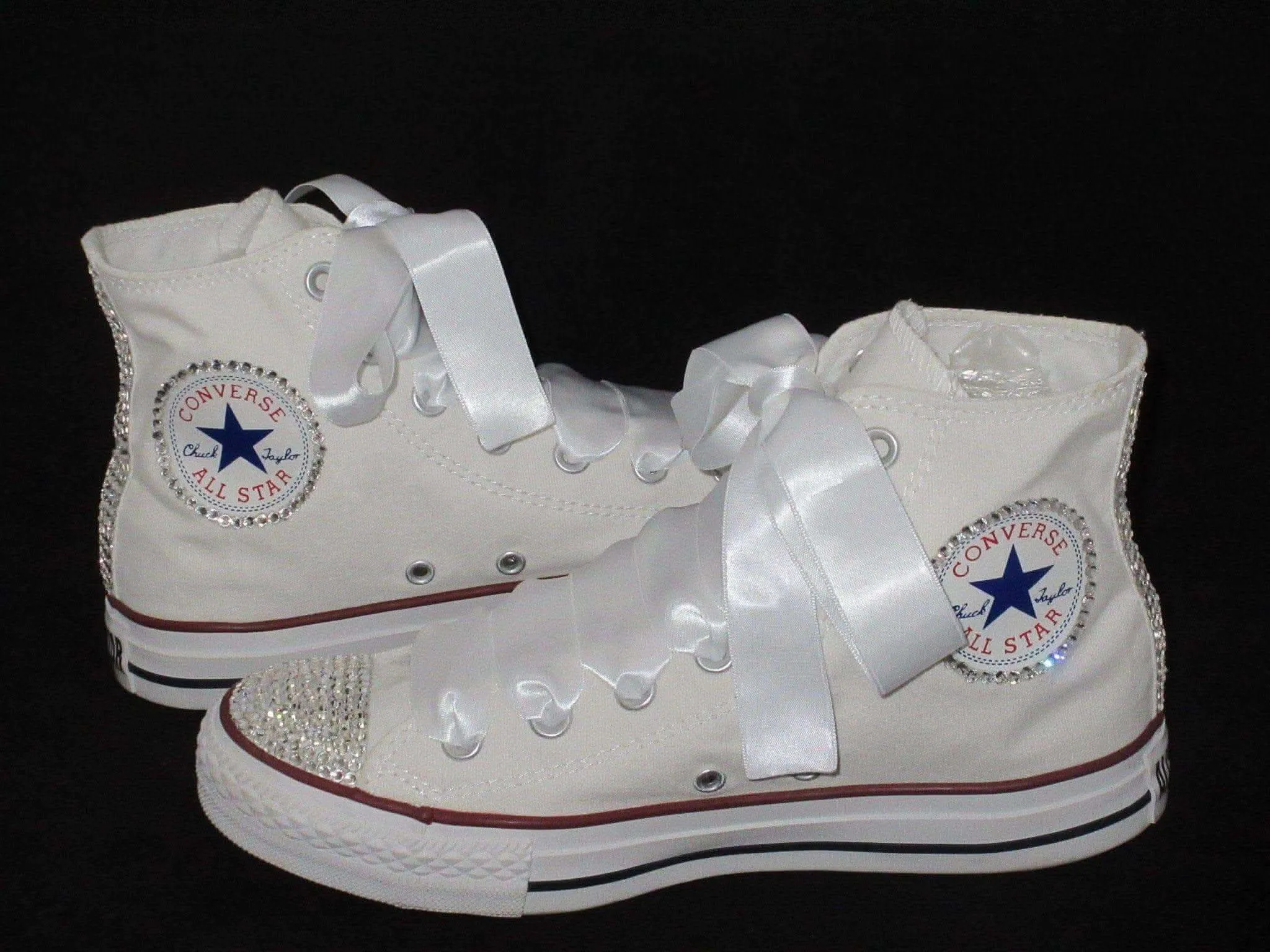 Bridal Hi Top Crystal Converse