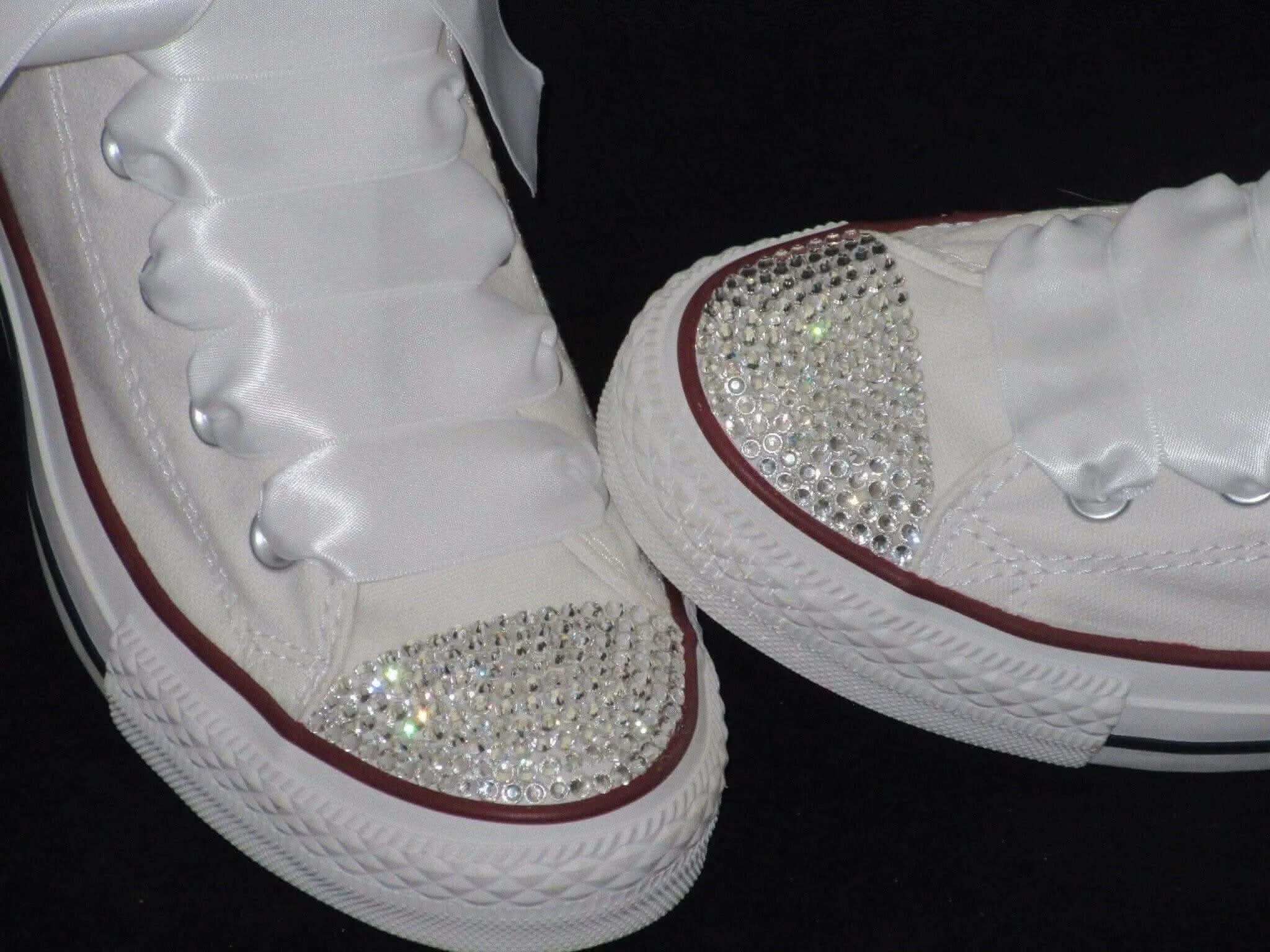 Bridal Hi Top Crystal Converse