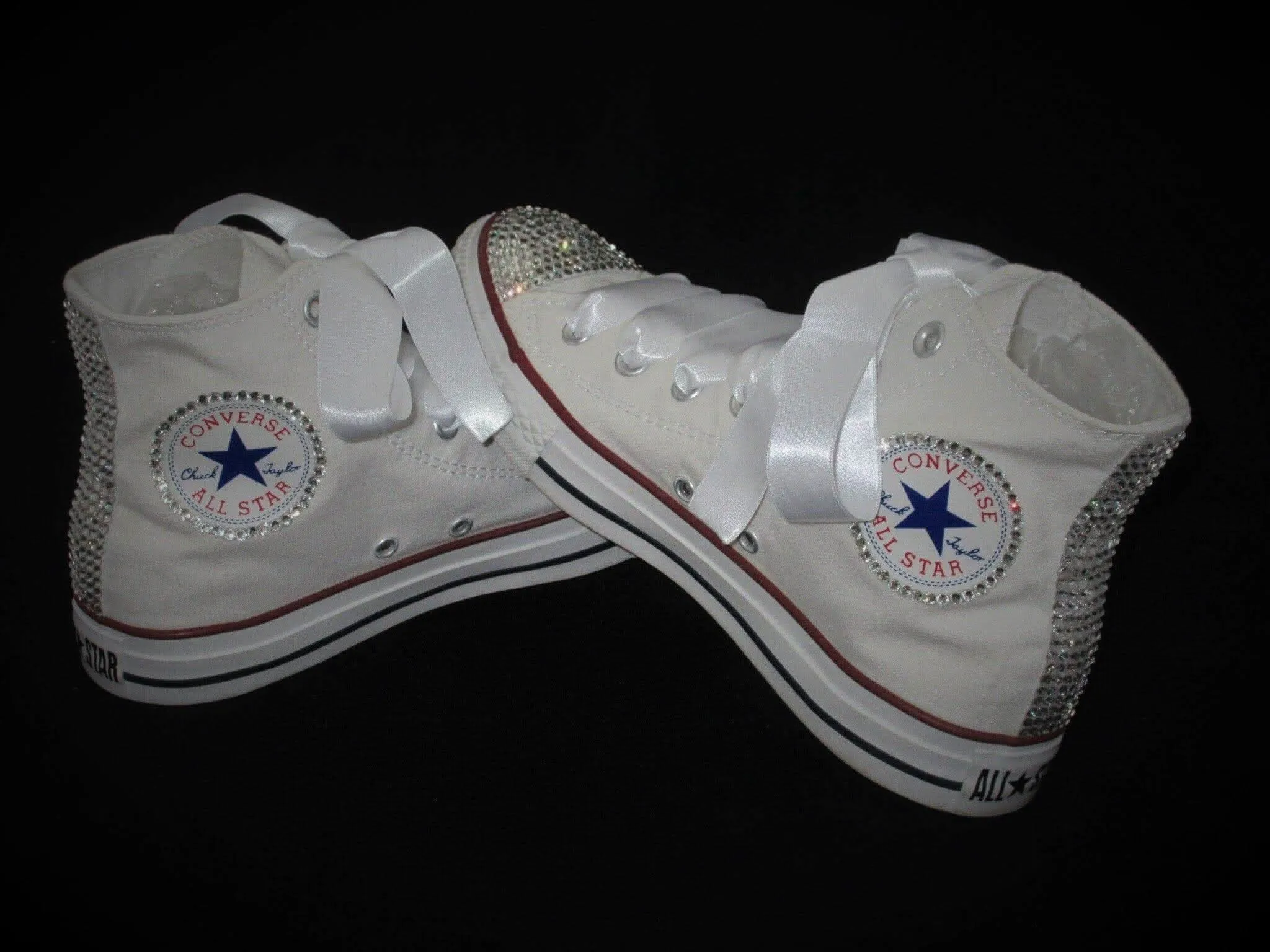 Bridal Hi Top Crystal Converse