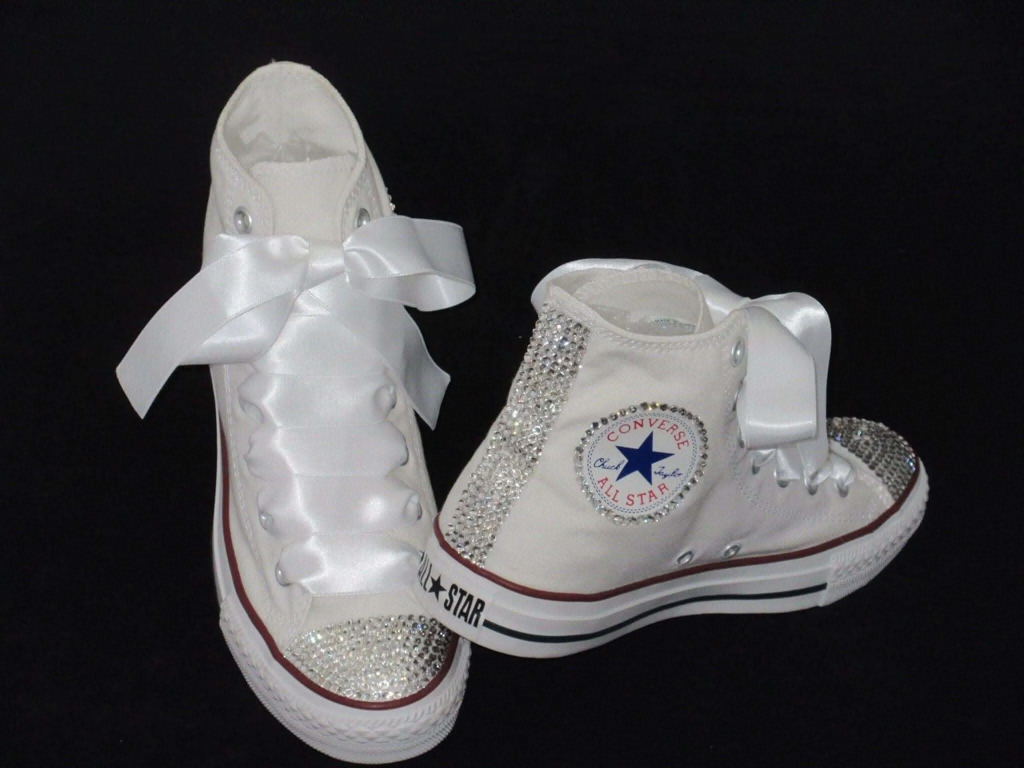 Bridal Hi Top Crystal Converse