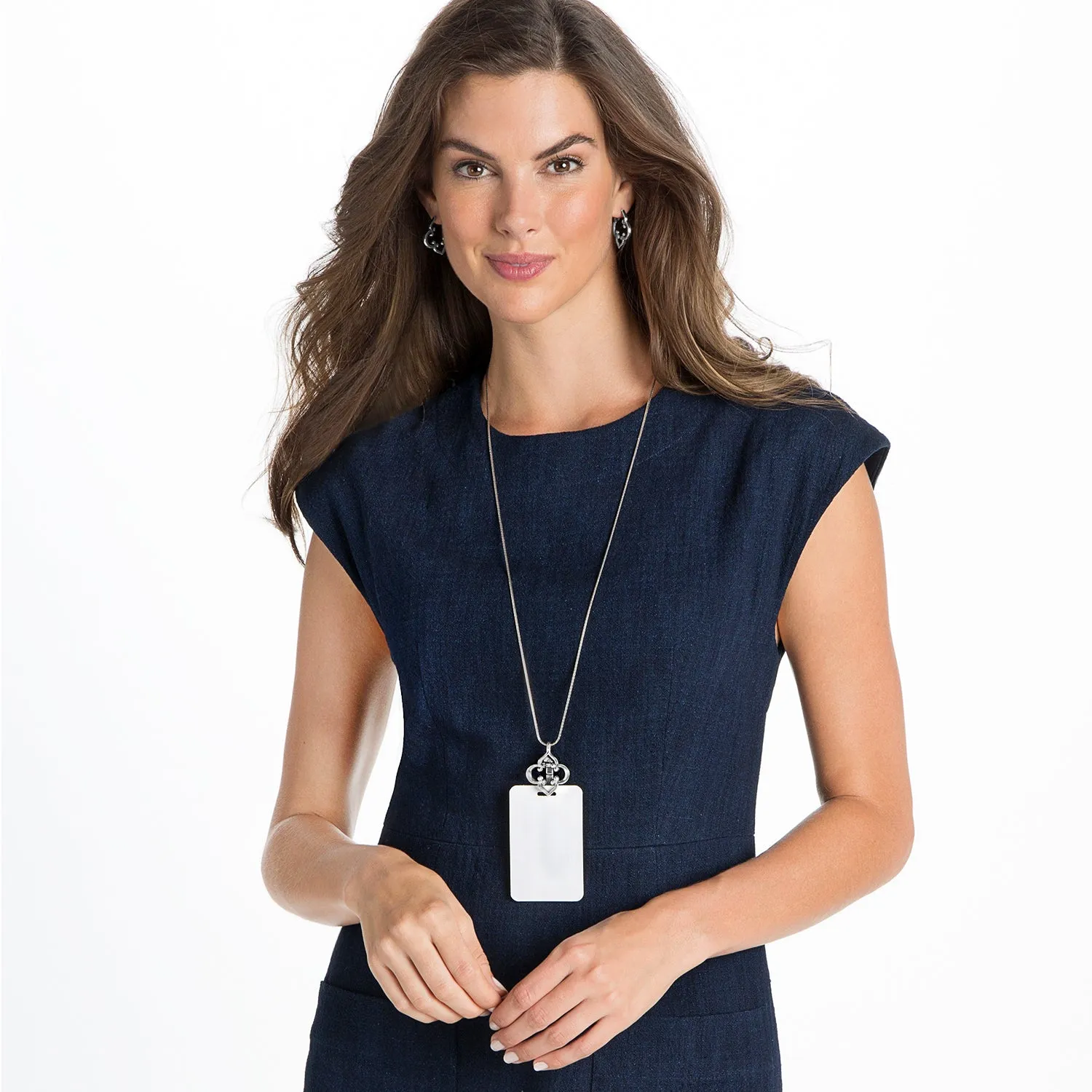 Brighton Toledo Badge Clip Necklace