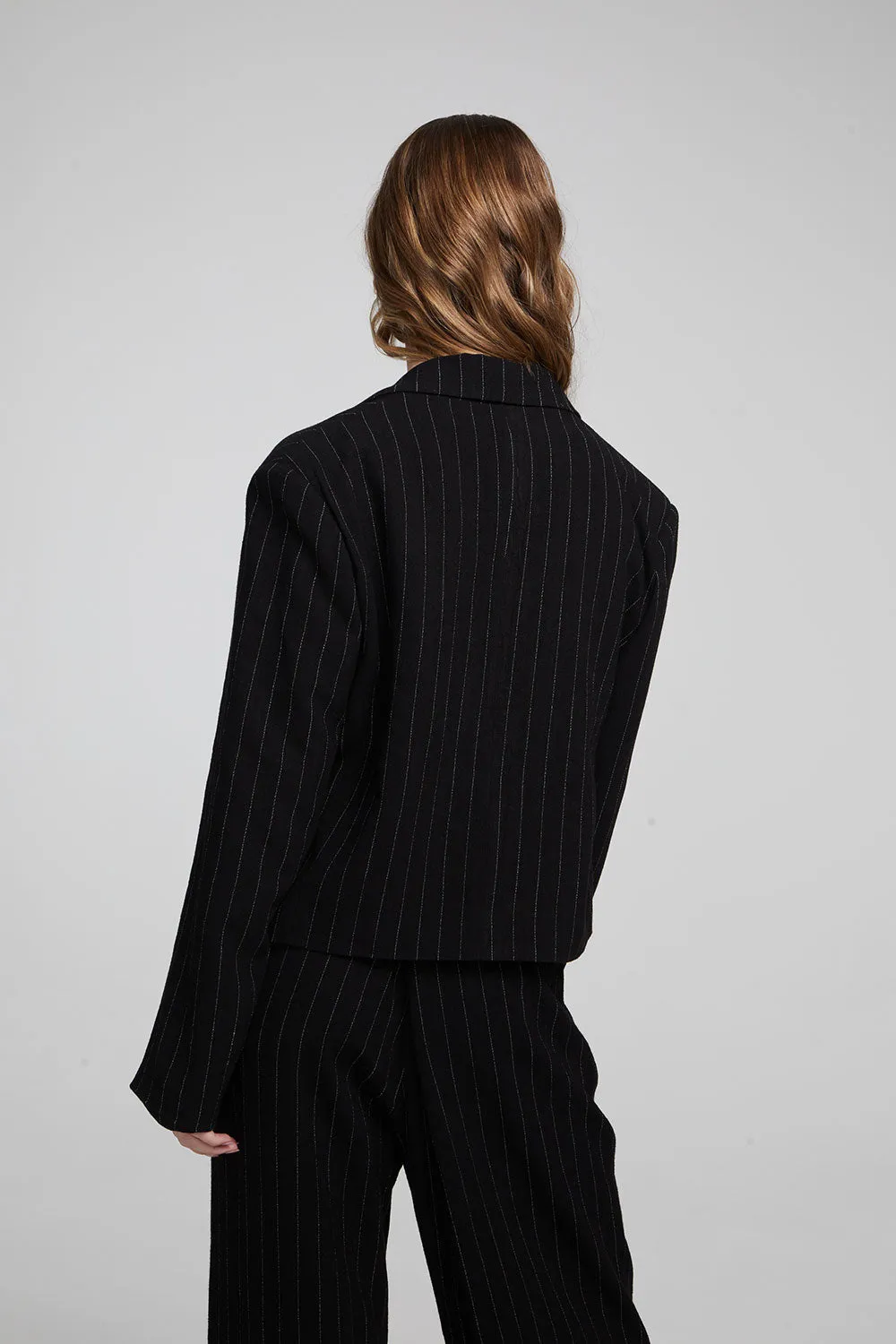 Chaser Brand Santana Beverly Pinstripe Blazer
