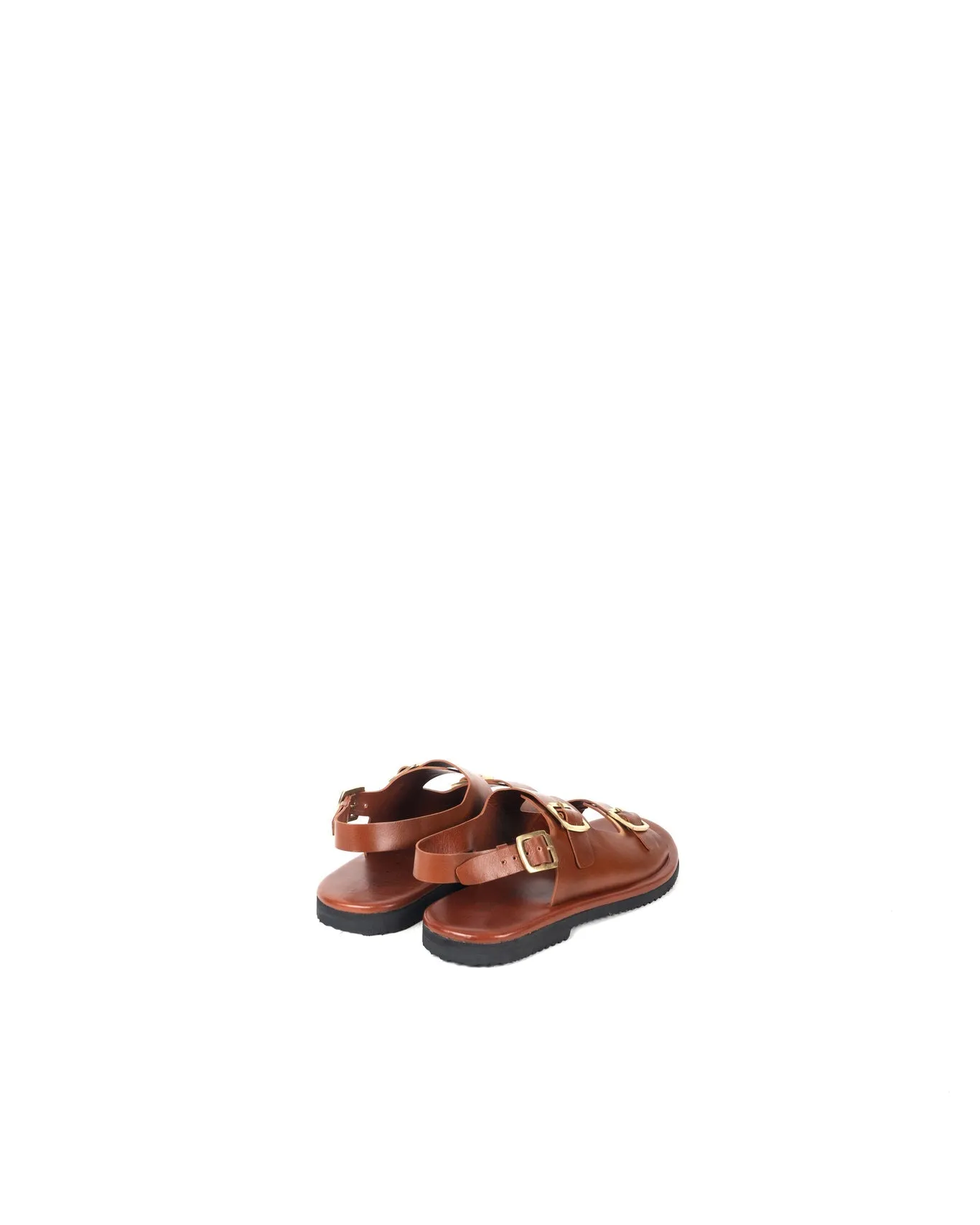 Classic Two Strap Leather Sandals for Men