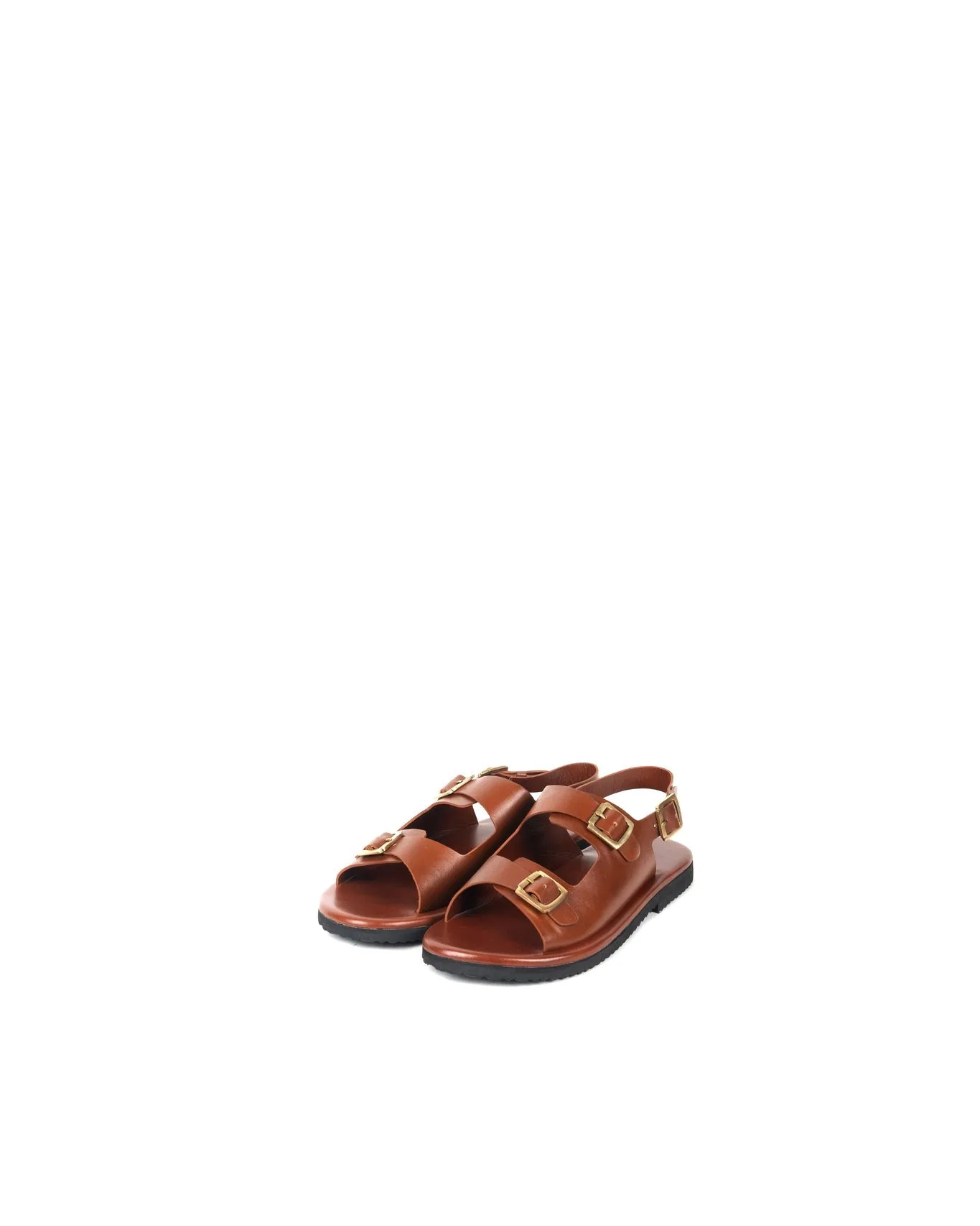 Classic Two Strap Leather Sandals for Men