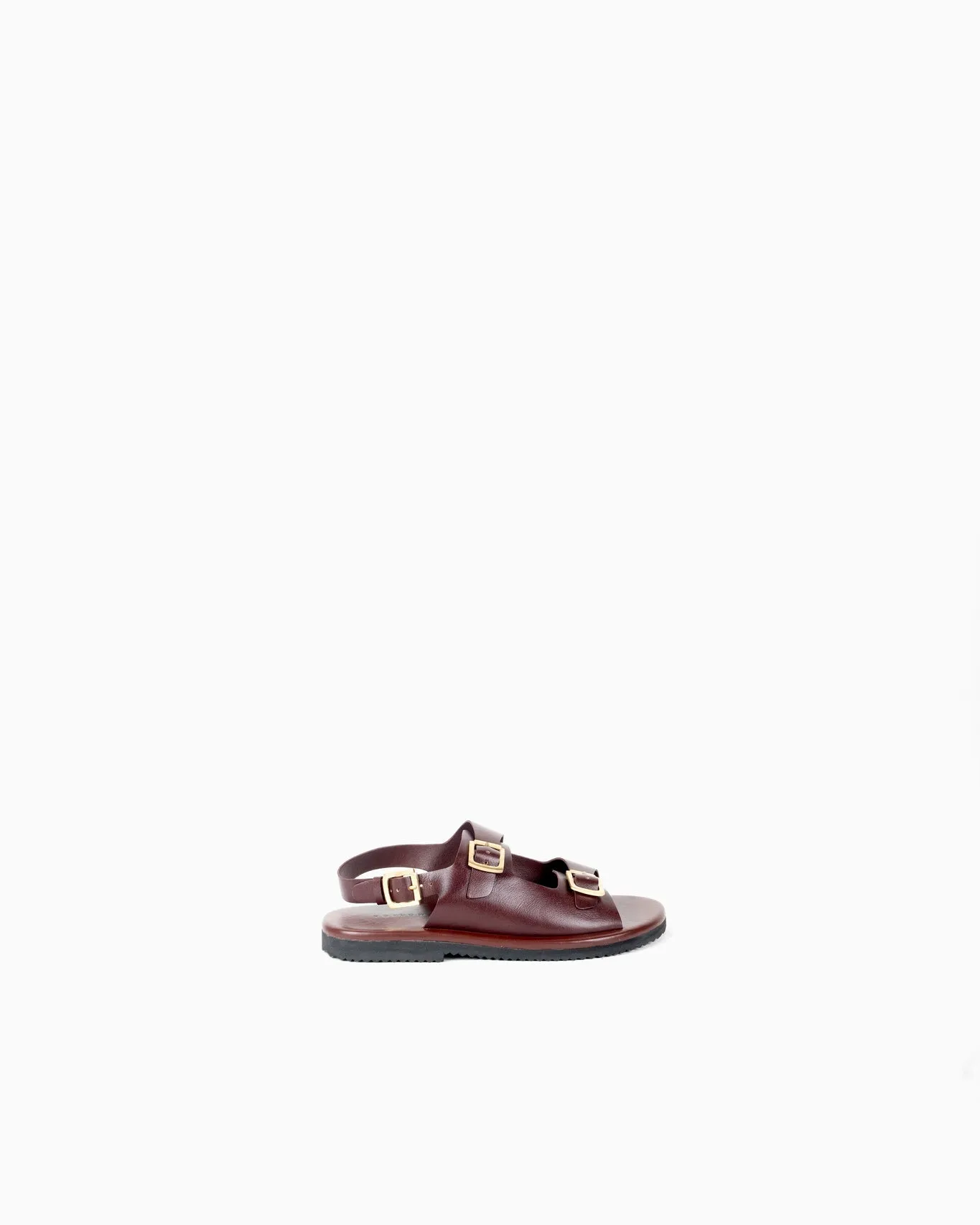 Classic Two Strap Leather Sandals for Men