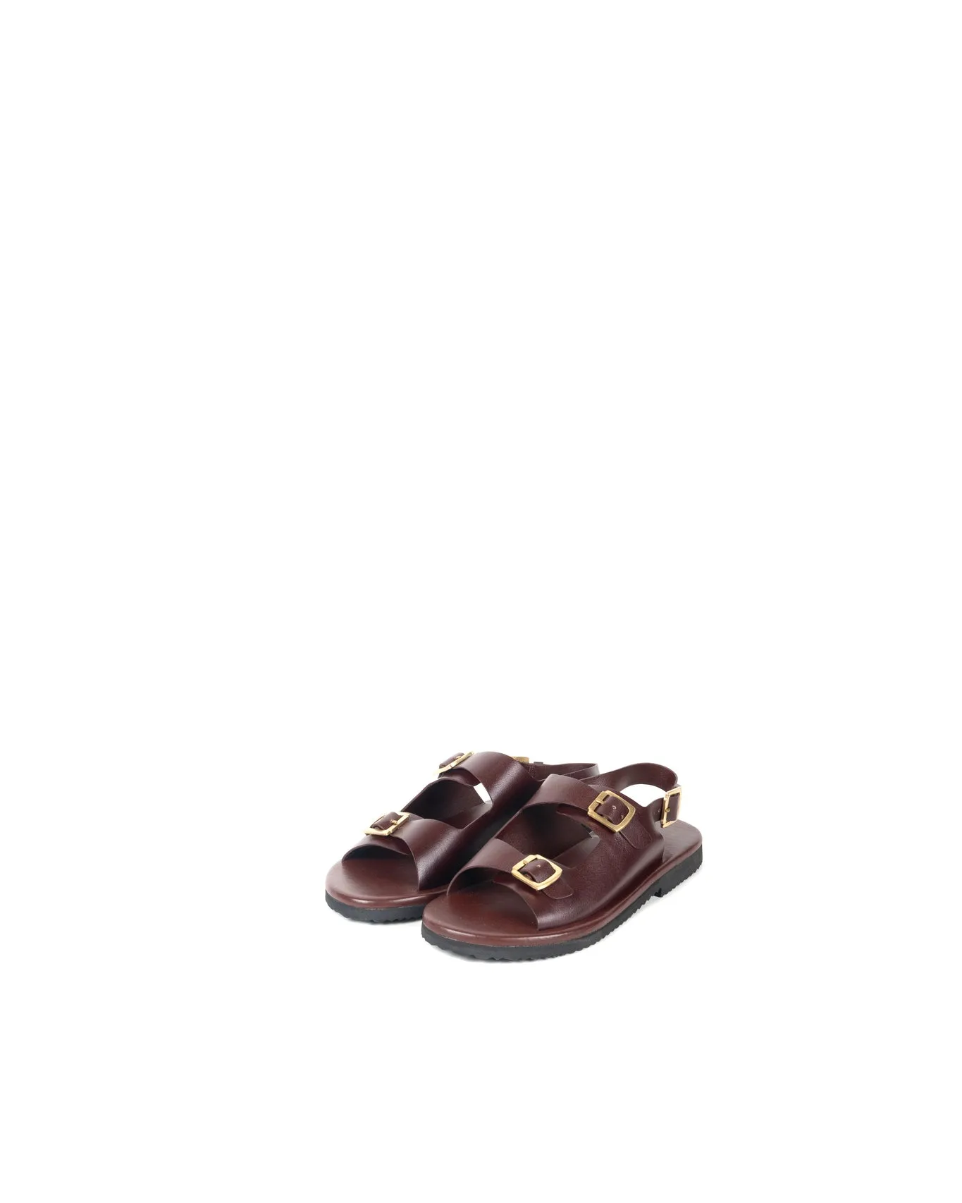 Classic Two Strap Leather Sandals for Men