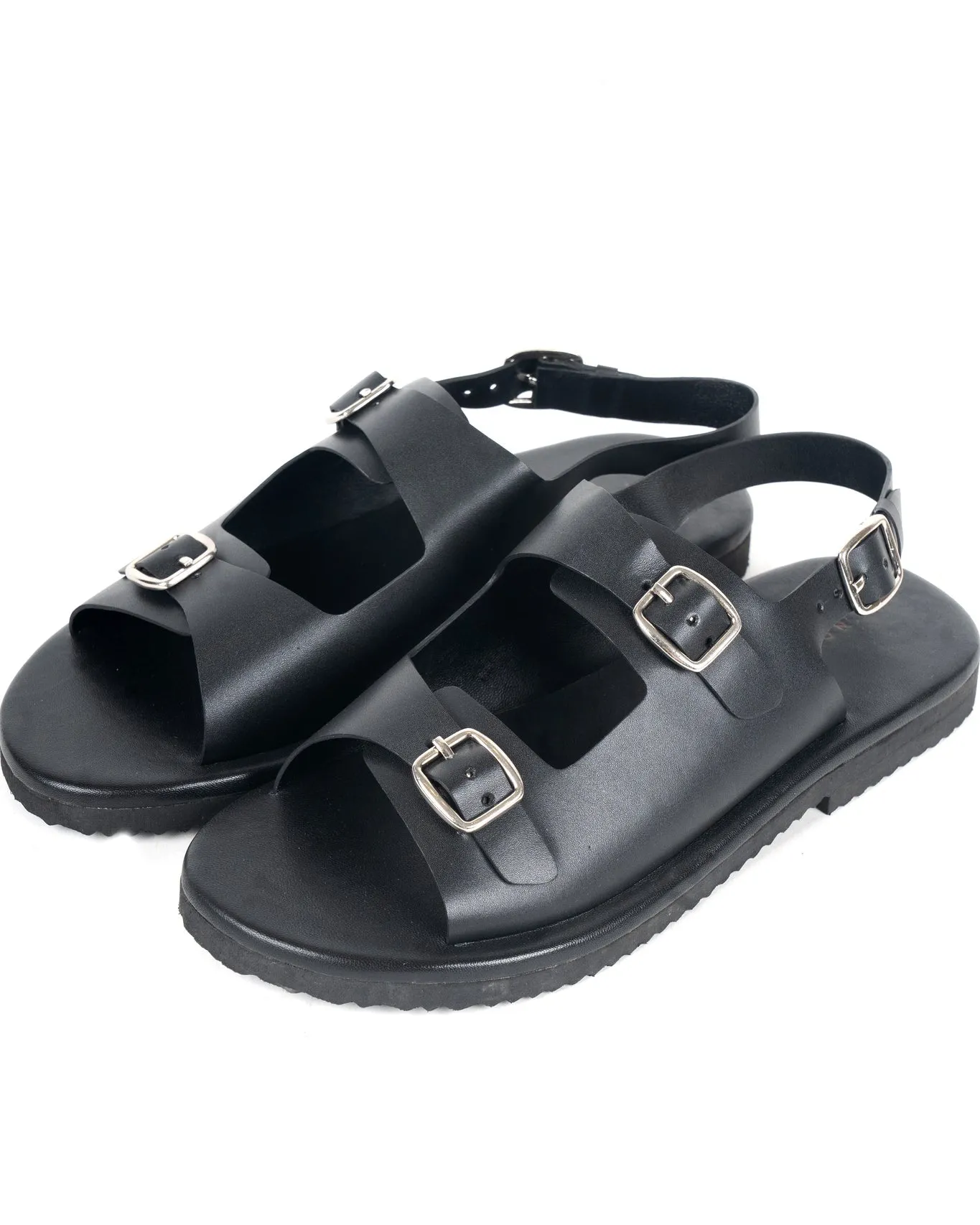 Classic Two Strap Leather Sandals for Men
