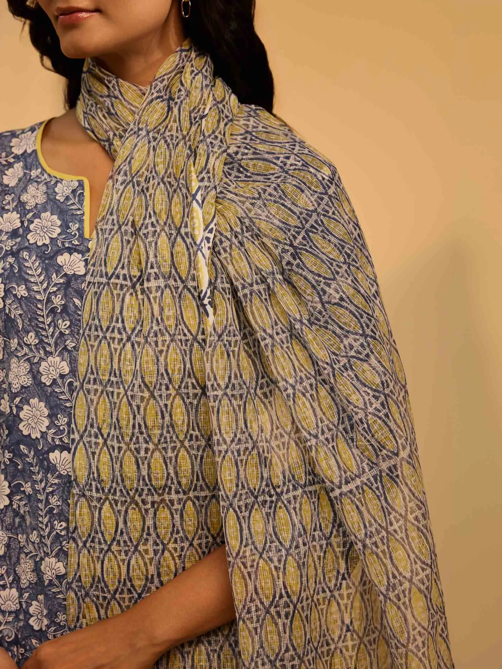 Cobalt Blue Kota Dupatta