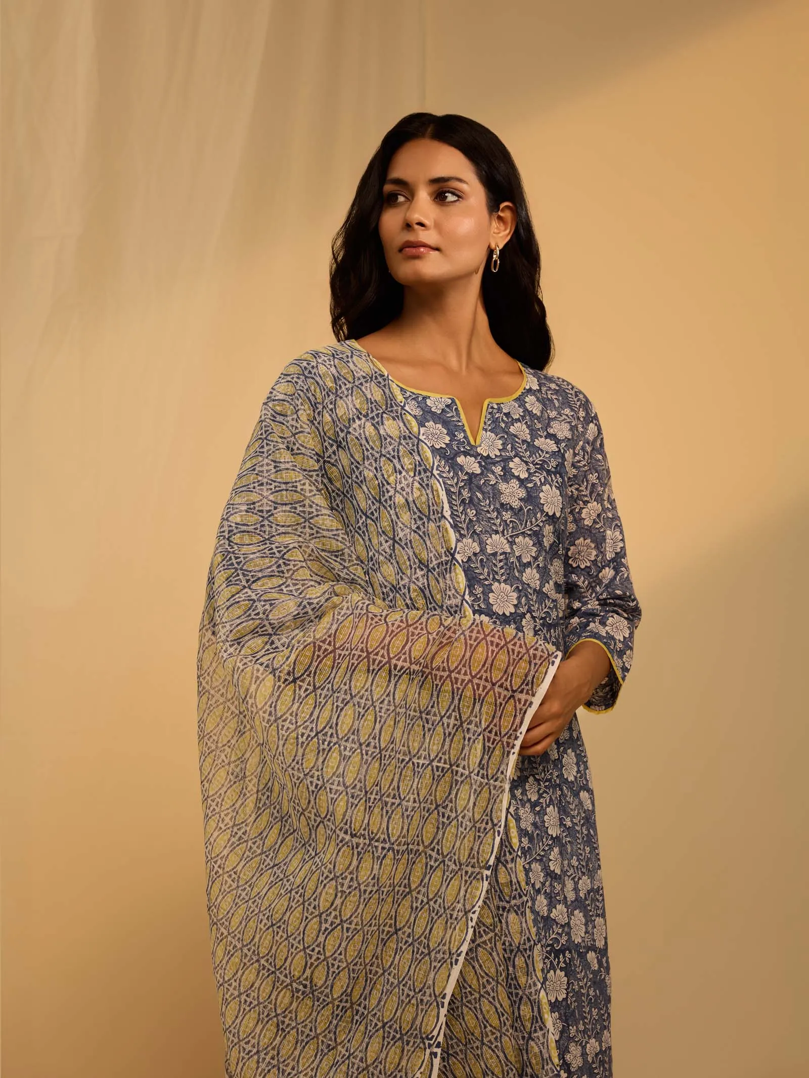 Cobalt Blue Kota Dupatta