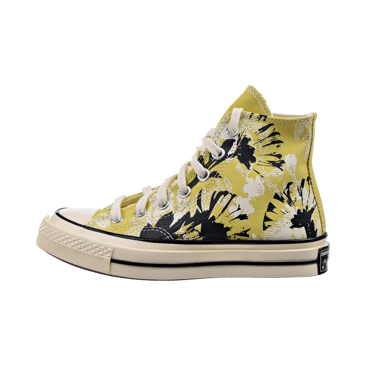 Converse Chuck 70 Hi "Hybrid Floral" Women's Shoes Saturn Gold-Black-Egret