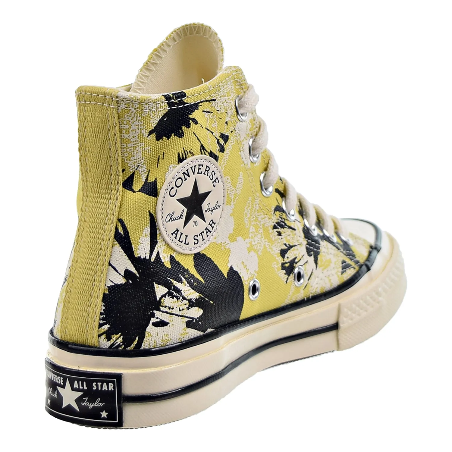 Converse Chuck 70 Hi "Hybrid Floral" Women's Shoes Saturn Gold-Black-Egret