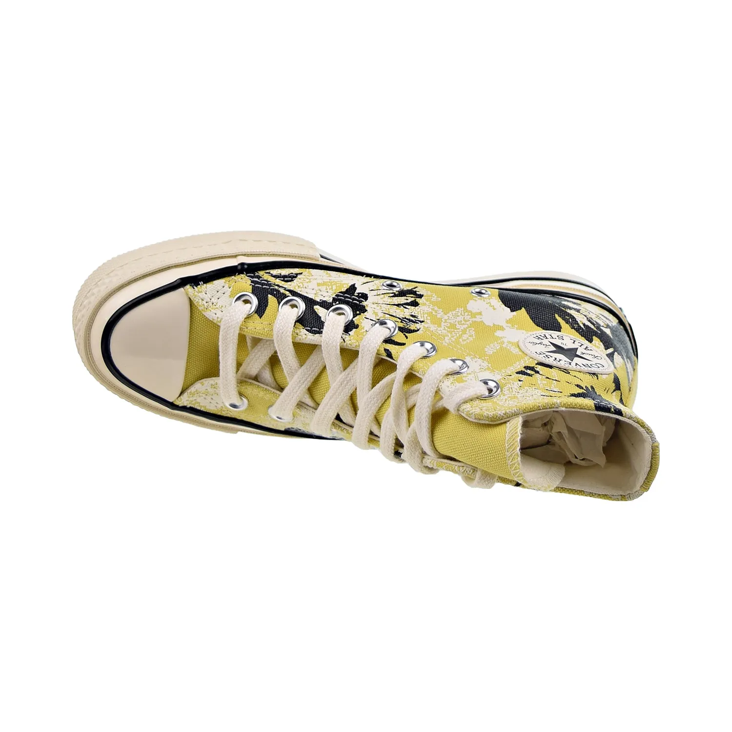 Converse Chuck 70 Hi "Hybrid Floral" Women's Shoes Saturn Gold-Black-Egret