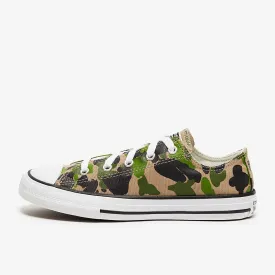Converse Chuck Taylor All Star 367190C Pre School Kids Black/Khaki Shoes AMRS543