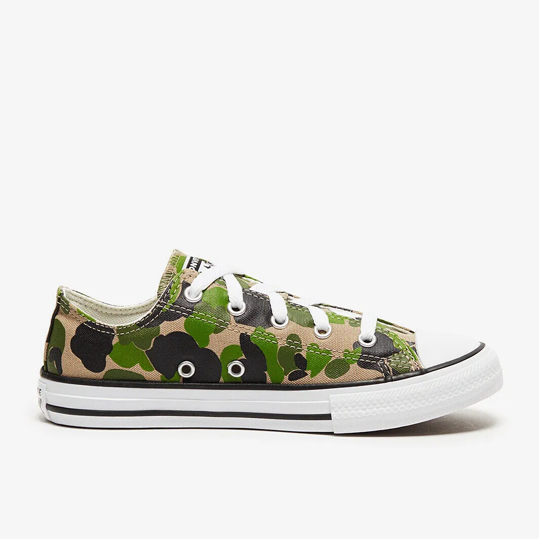 Converse Chuck Taylor All Star 367190C Pre School Kids Black/Khaki Shoes AMRS543