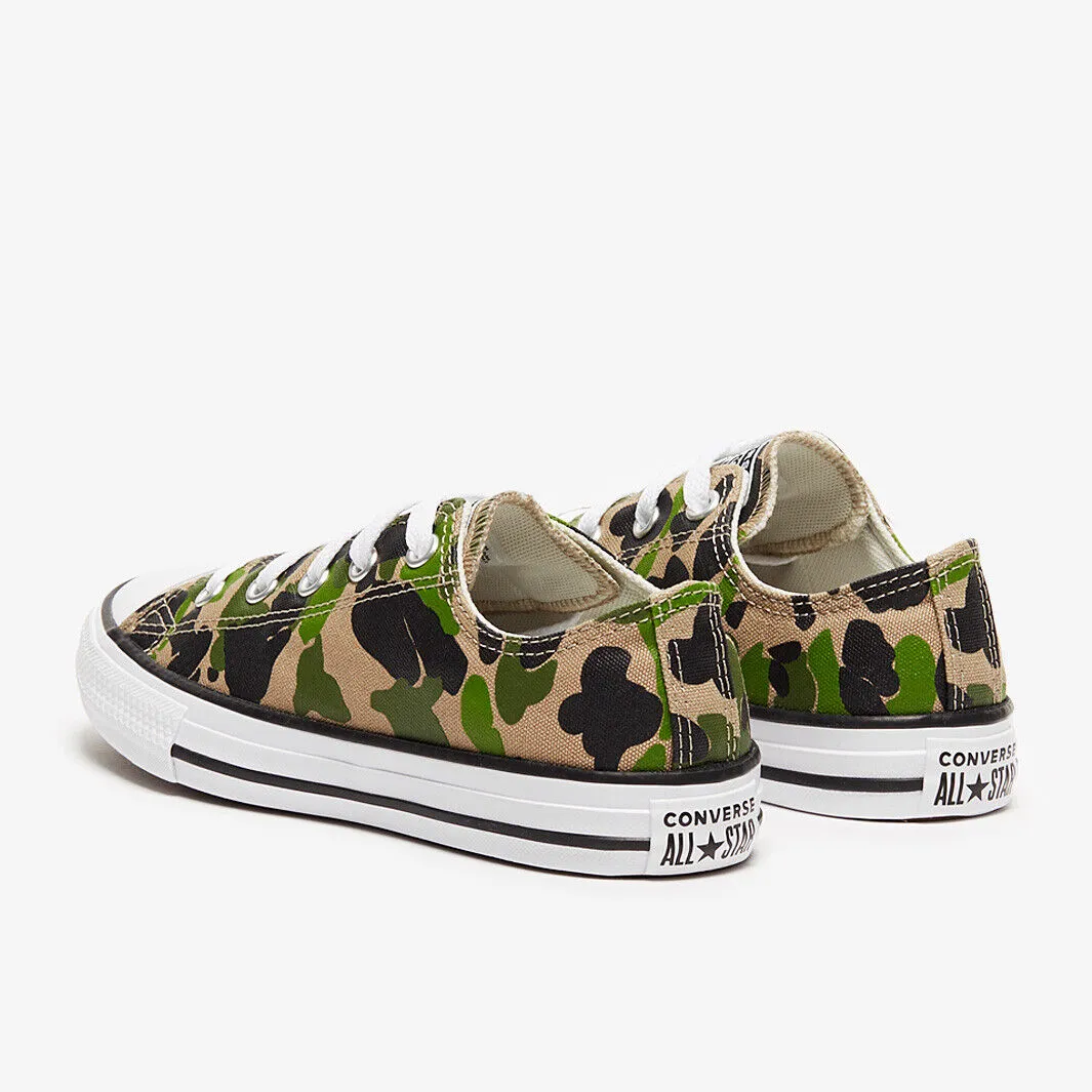 Converse Chuck Taylor All Star 367190C Pre School Kids Black/Khaki Shoes AMRS543