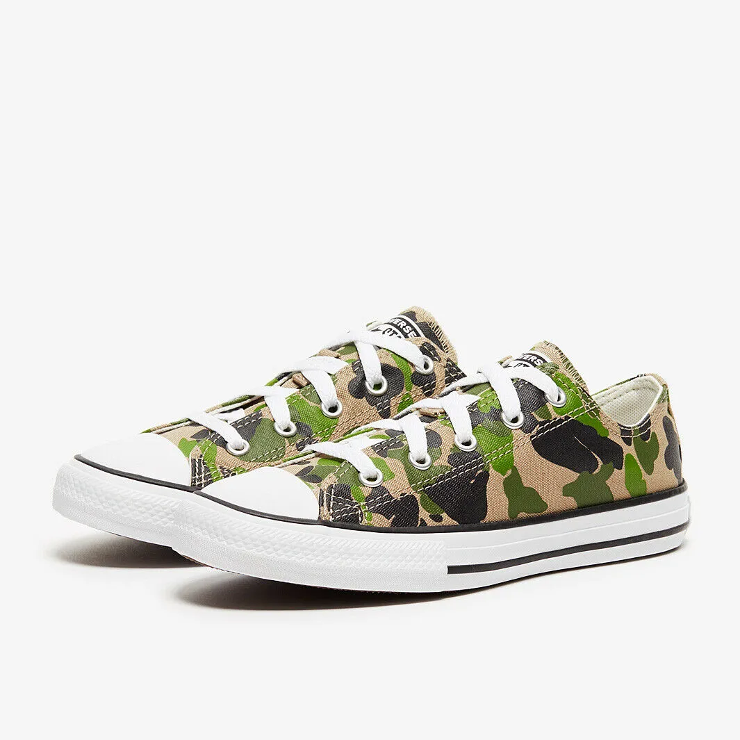 Converse Chuck Taylor All Star 367190C Pre School Kids Black/Khaki Shoes AMRS543