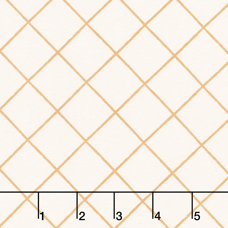 Elegance - Plaid Essential Ivory Yardage