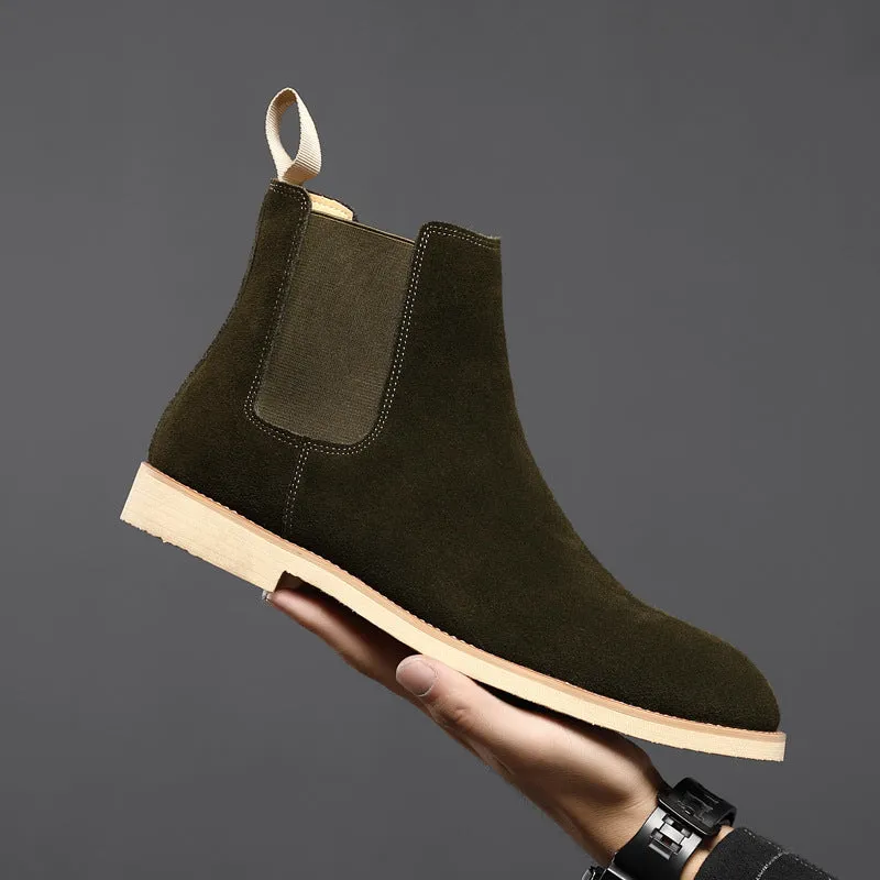 Genuine leather autumn and winter British Martin boots