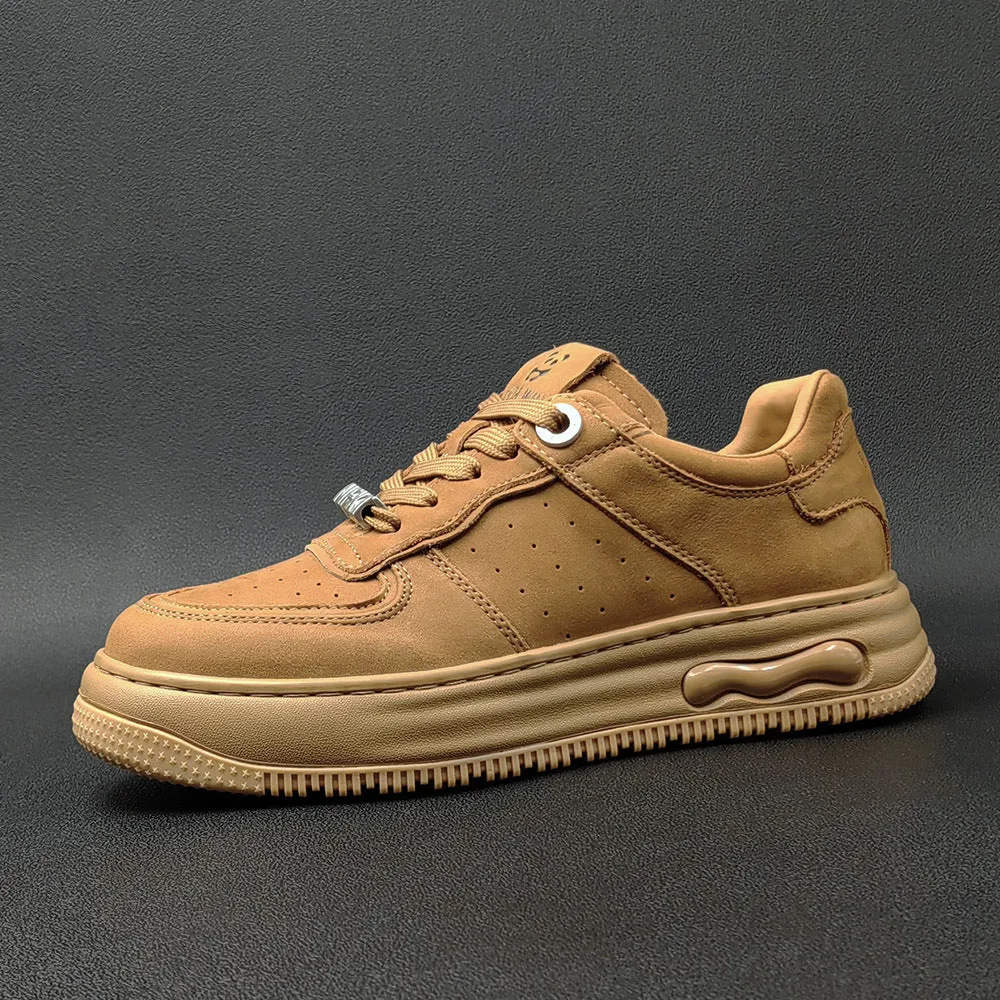 Men Fashion Breathable Leather Comfort Casual Sneakers