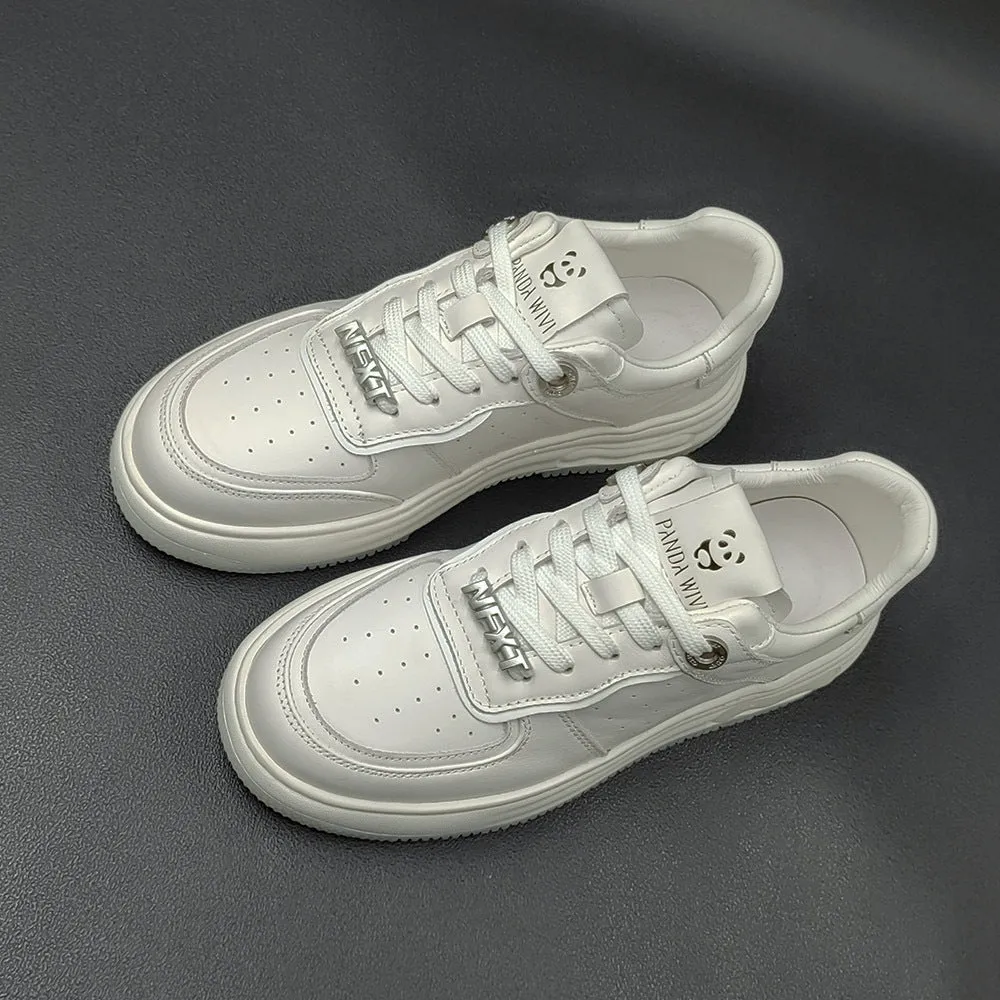 Men Fashion Breathable Leather Comfort Casual Sneakers