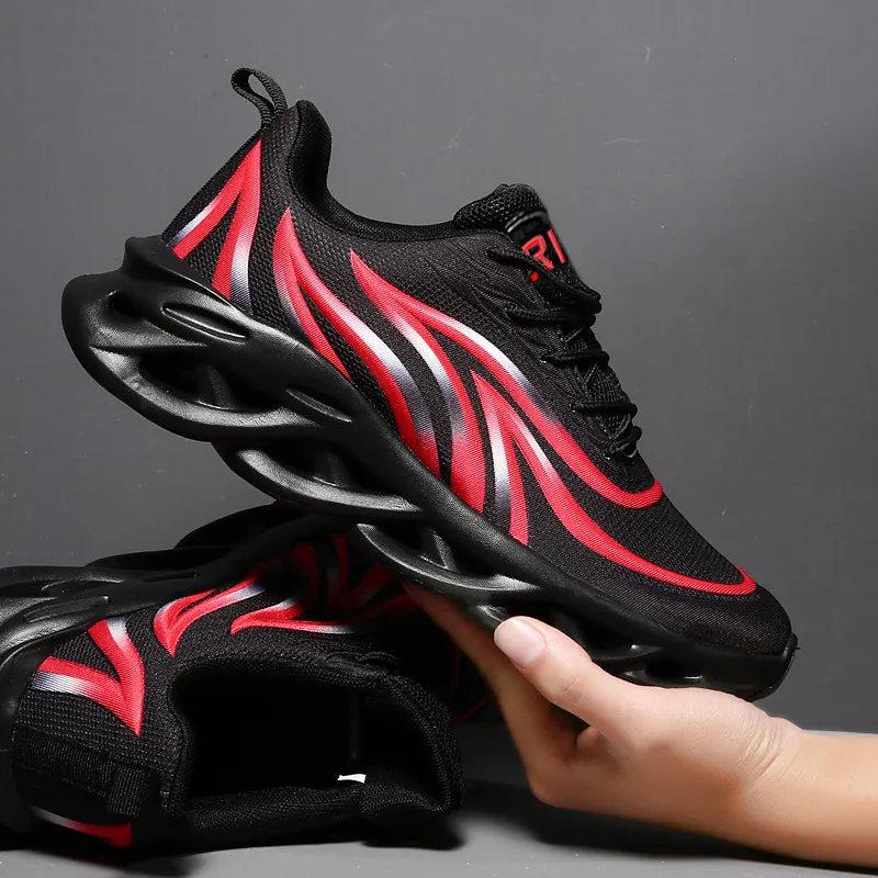 Men Flame Printed  Running Shoes Trainers