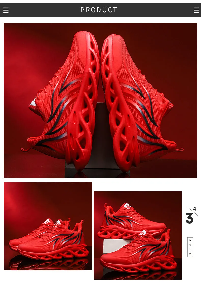 Men Flame Printed  Running Shoes Trainers
