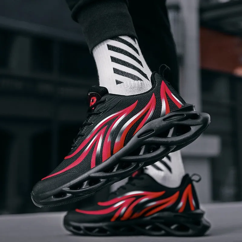 Men Flame Printed  Running Shoes Trainers