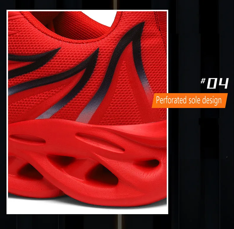 Men Flame Printed  Running Shoes Trainers