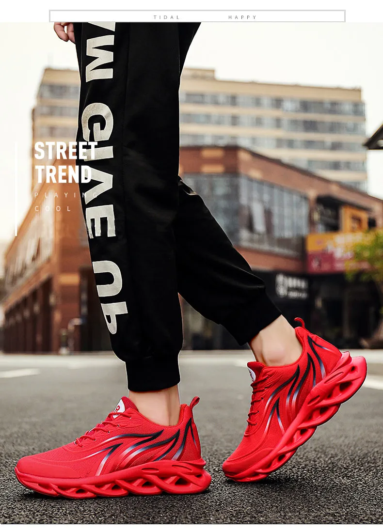 Men Flame Printed  Running Shoes Trainers