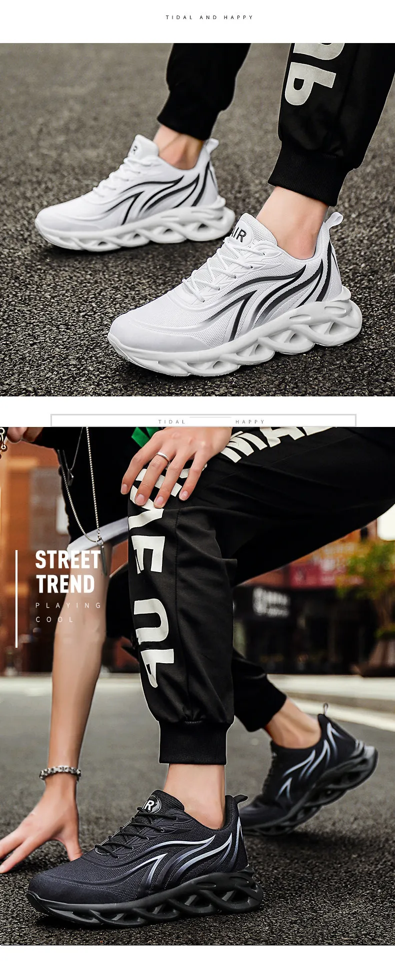Men Flame Printed  Running Shoes Trainers