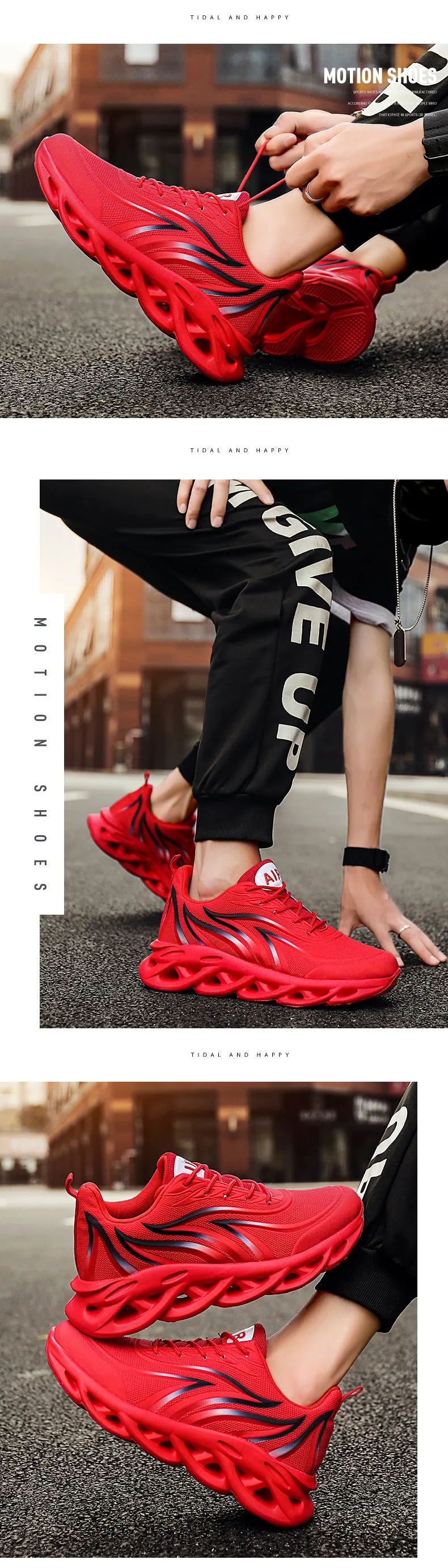 Men Flame Printed  Running Shoes Trainers