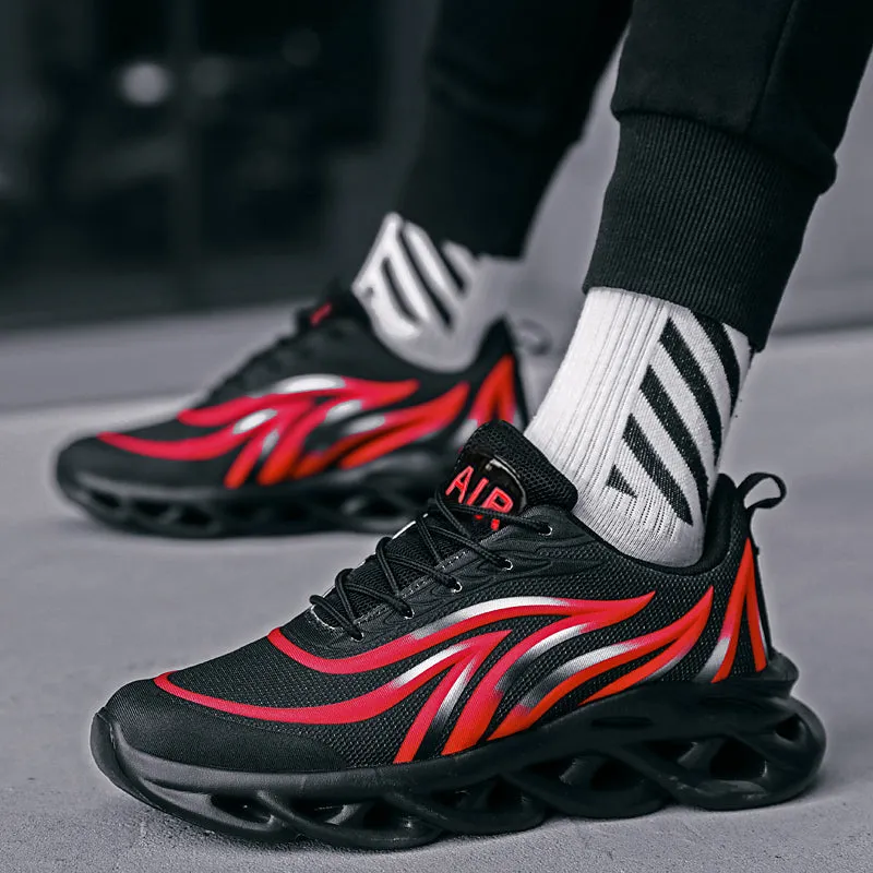 Men Flame Printed  Running Shoes Trainers