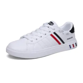 Men's Lightweight Breathable Flat Leather Sneakers