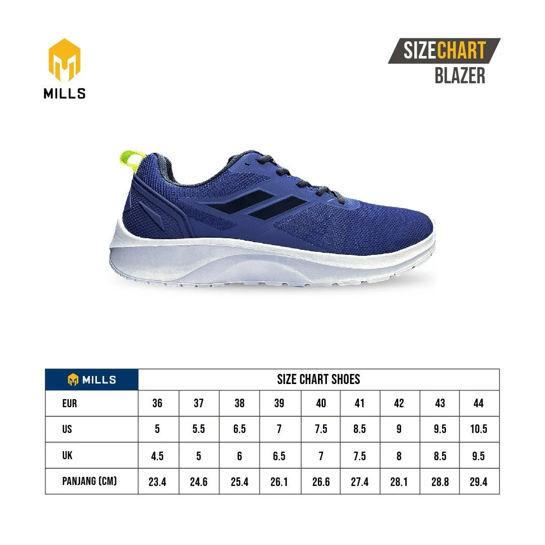 MILLS Sepatu Lari Running Shoes Blazer BLACK / BLACK 9100503