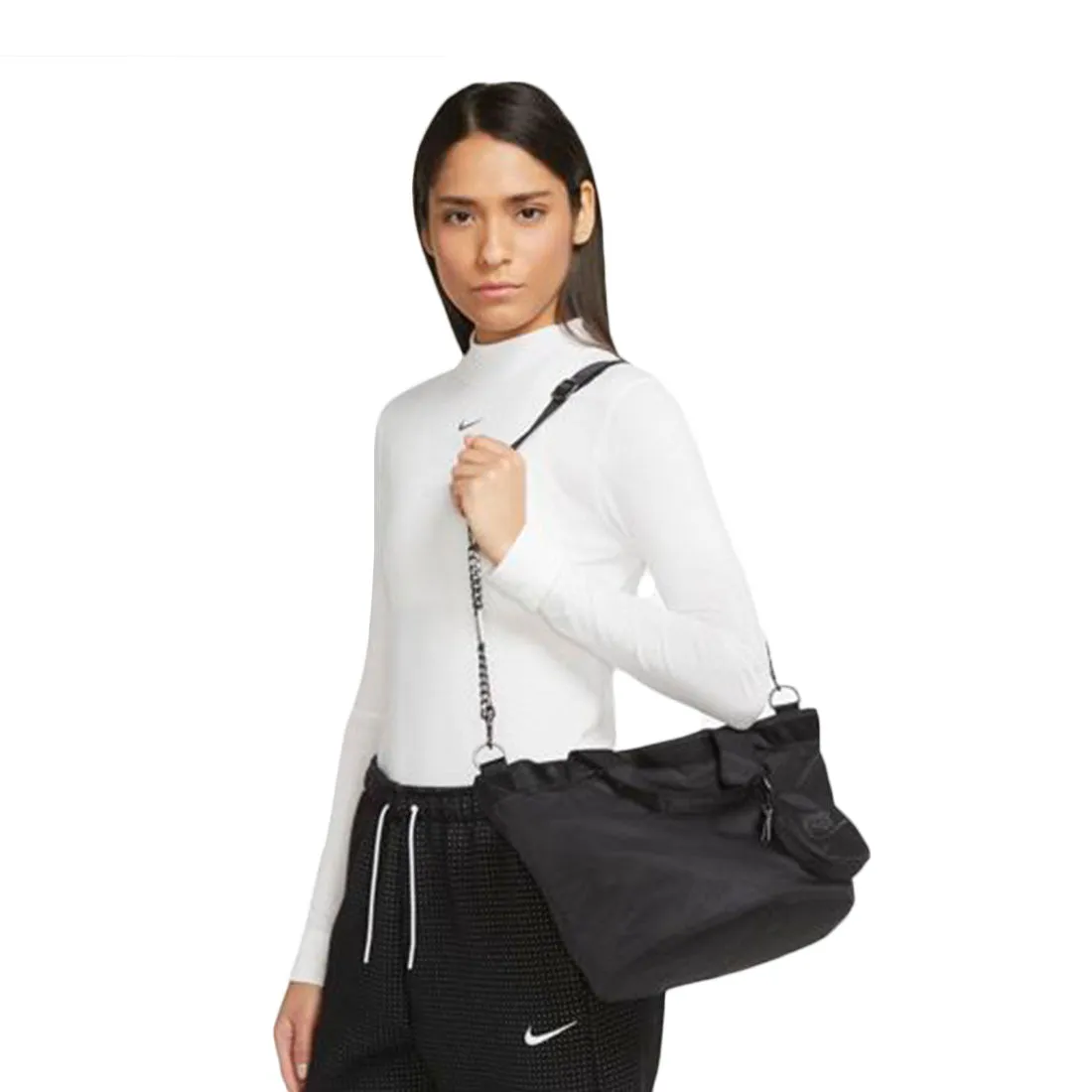 NIKE SPORTSWEAR FUTURA LUXE WOMEN'S TOTE (10L) BLACK