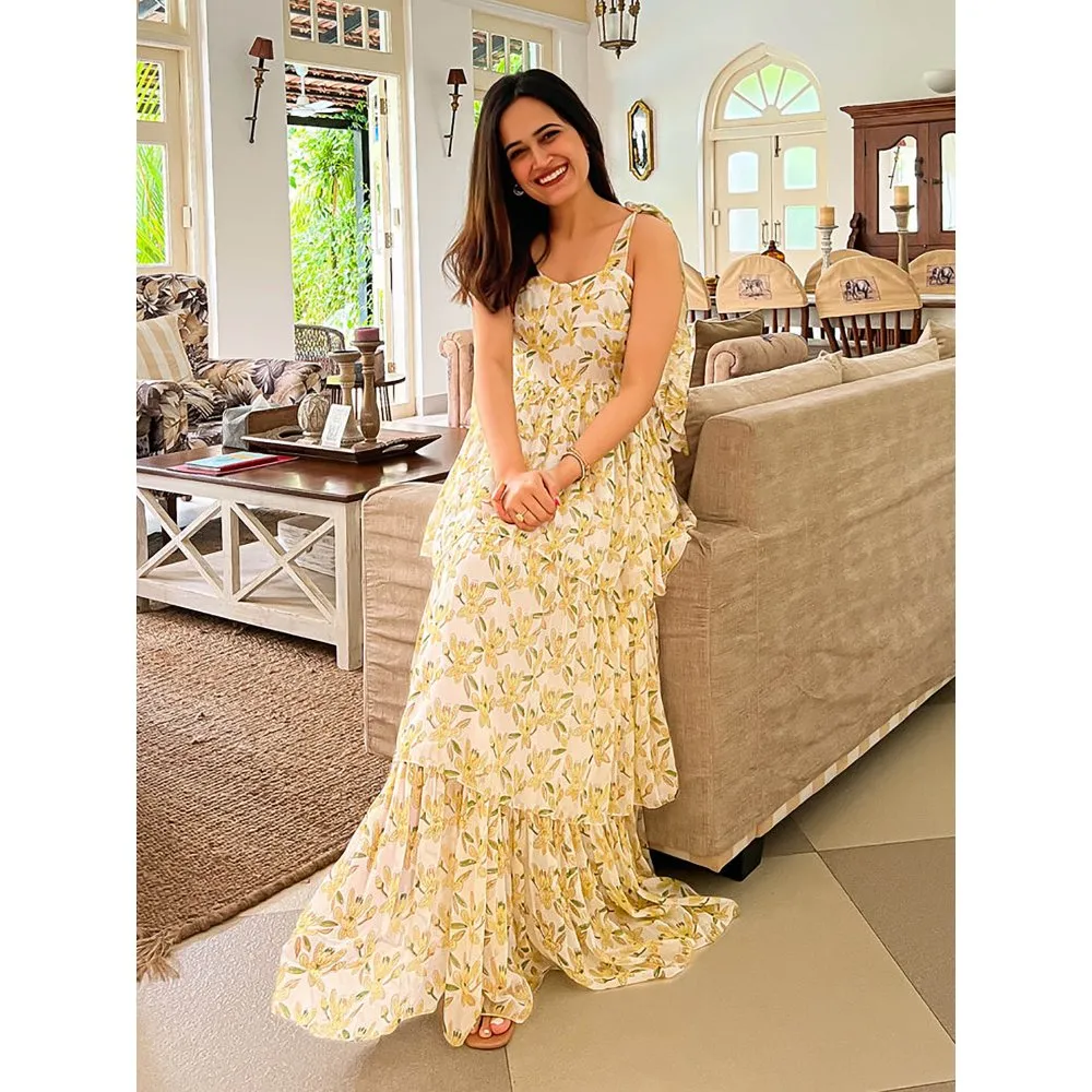 ORDINAREE Corset Floral Long Dress