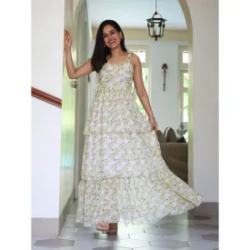 ORDINAREE Corset Floral Long Dress