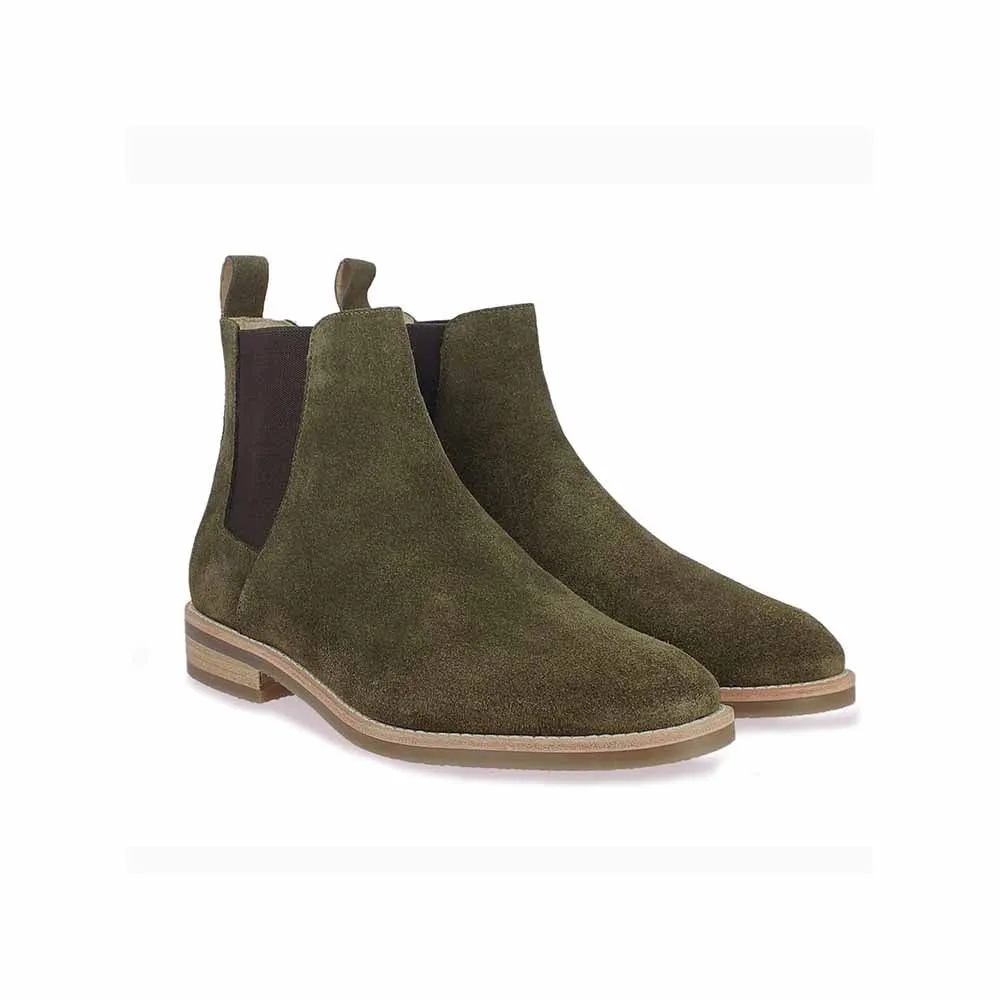 Saint G Olive Suede Chelsea Boots