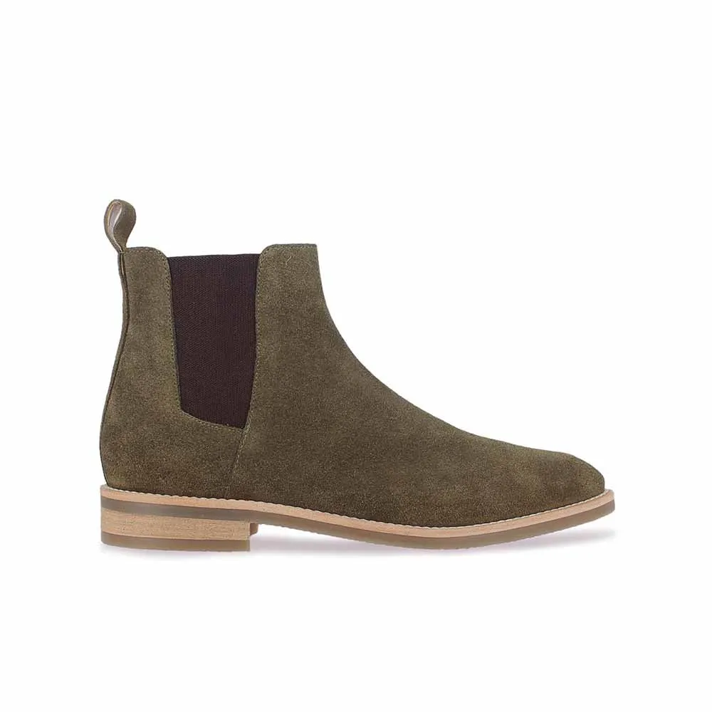 Saint G Olive Suede Chelsea Boots